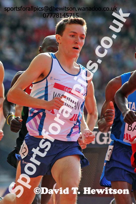 Jake Wightman (Scotland) 1500 metres heats at the Commonwealth Games, Glasgow. Photo: David T. Hewitson/Sports for All Pics